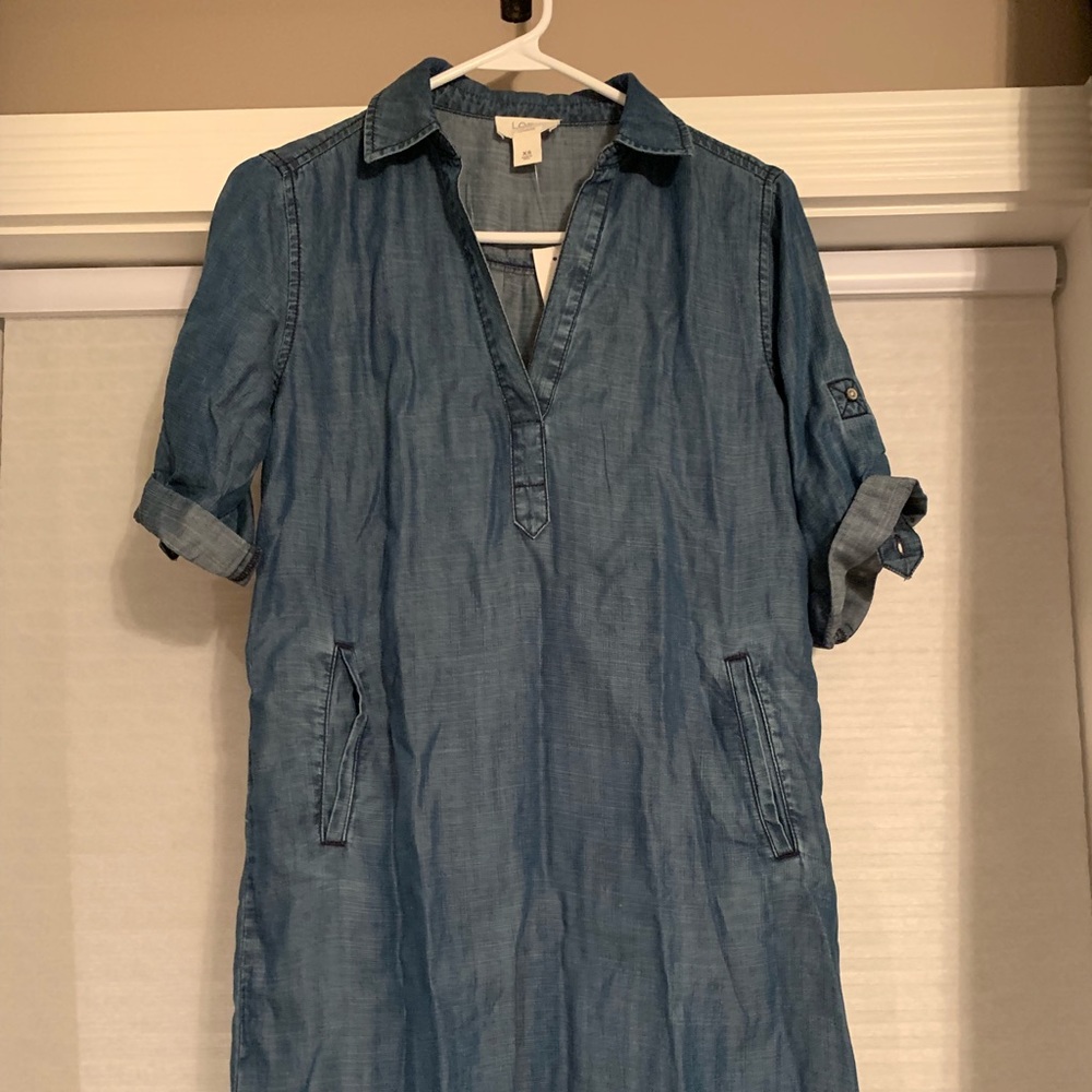 Super cute chambray loft dress